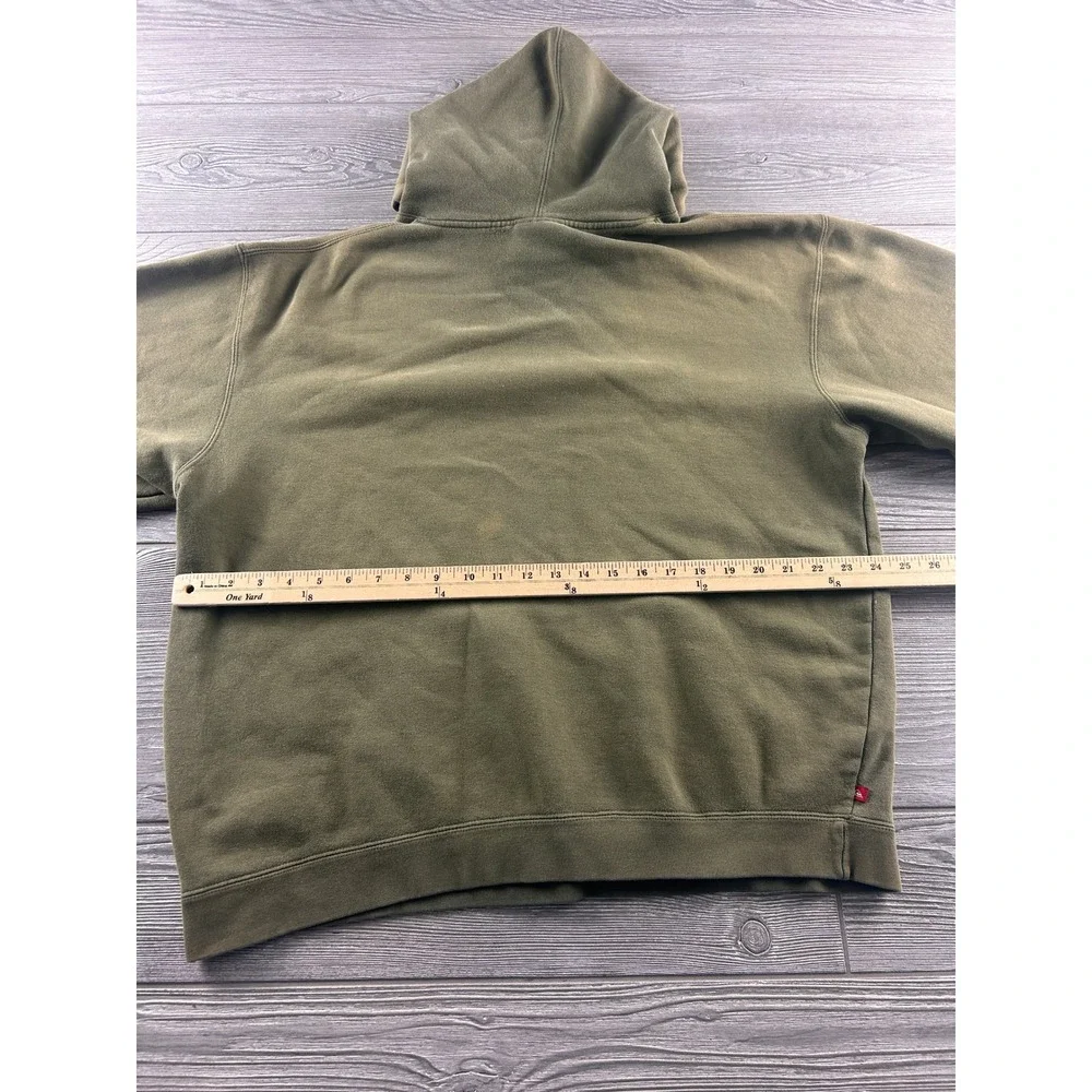 VTG Quiksilver Boardriding Co Mens Large Green Embroidered Pullover Hoodie